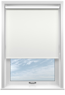 Rimini (FR Blackout), Arctic White - Roller Blind